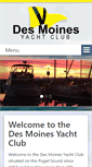 Mobile Screenshot of desmoinesyachtclub.com