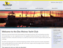 Tablet Screenshot of desmoinesyachtclub.com